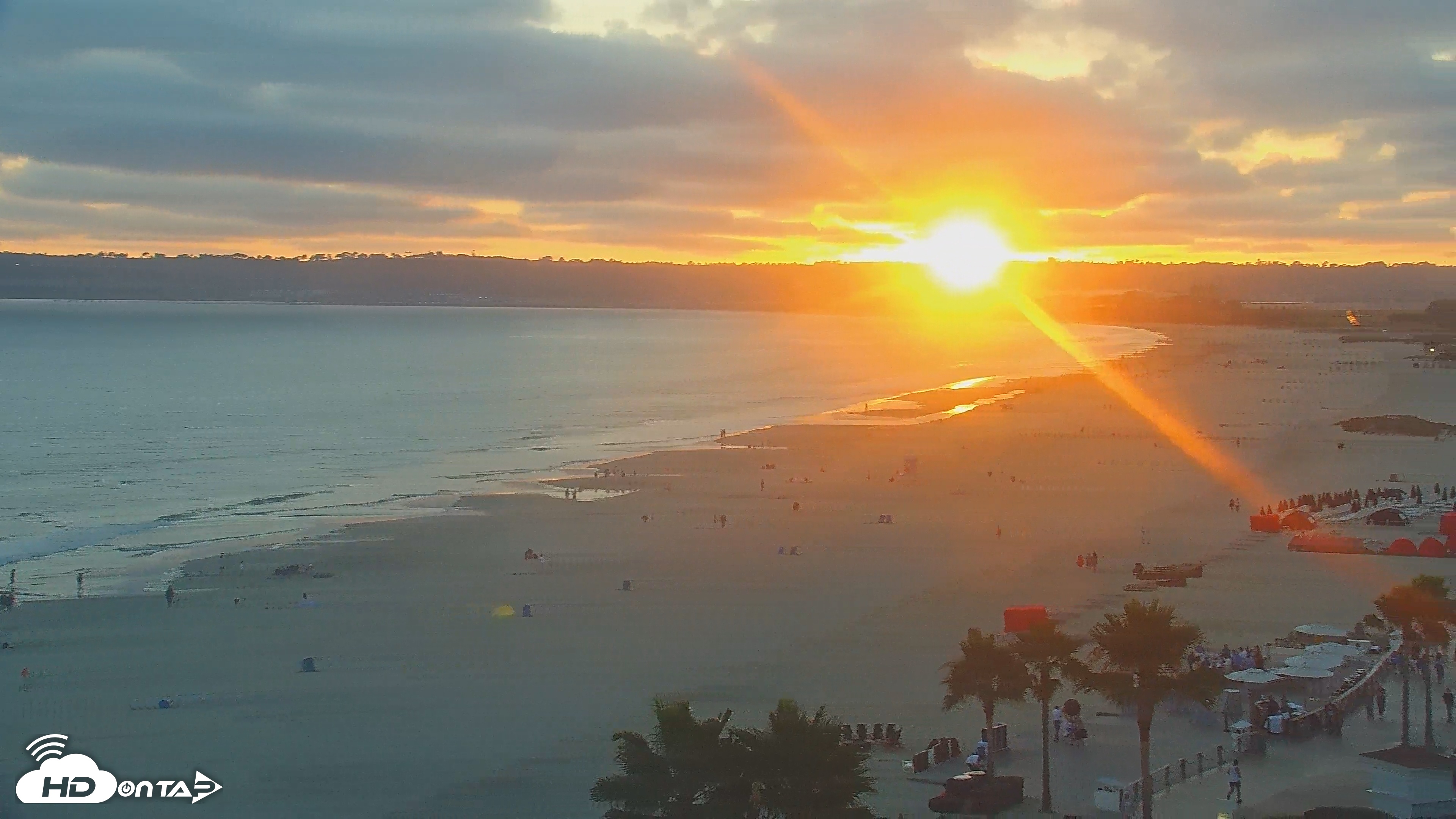 Snapshot of Hotel Del Coronado 4K Roaming Live Cam taken Jul 23, 2025, 7:46pm PDT
