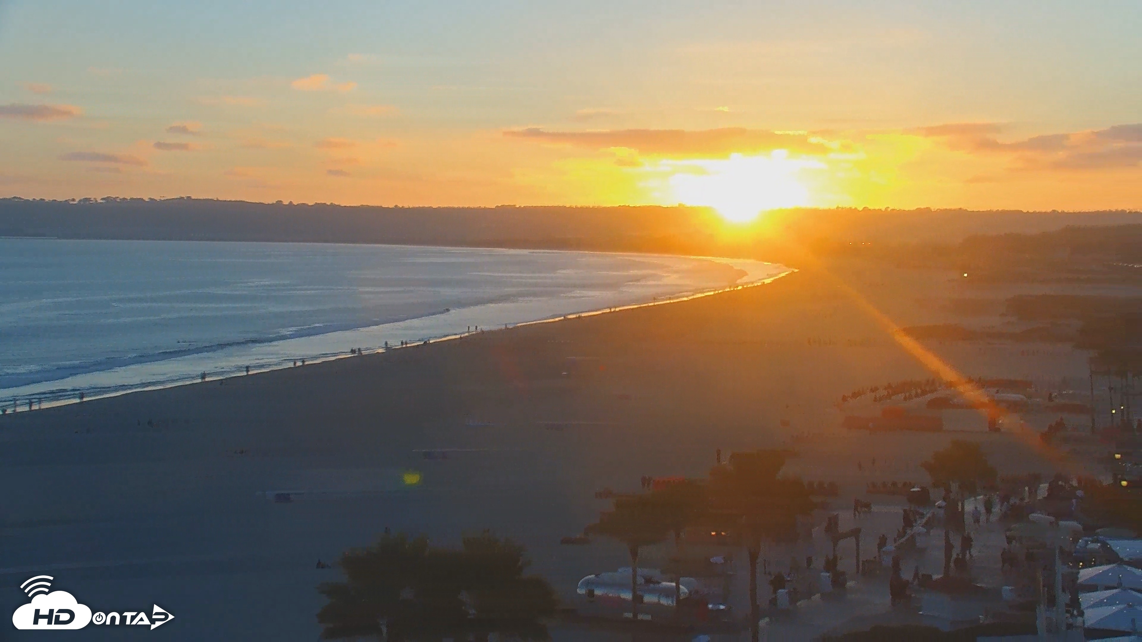 Snapshot of Hotel Del Coronado 4K Roaming Live Cam taken Jul 2, 2026, 7:54pm PDT