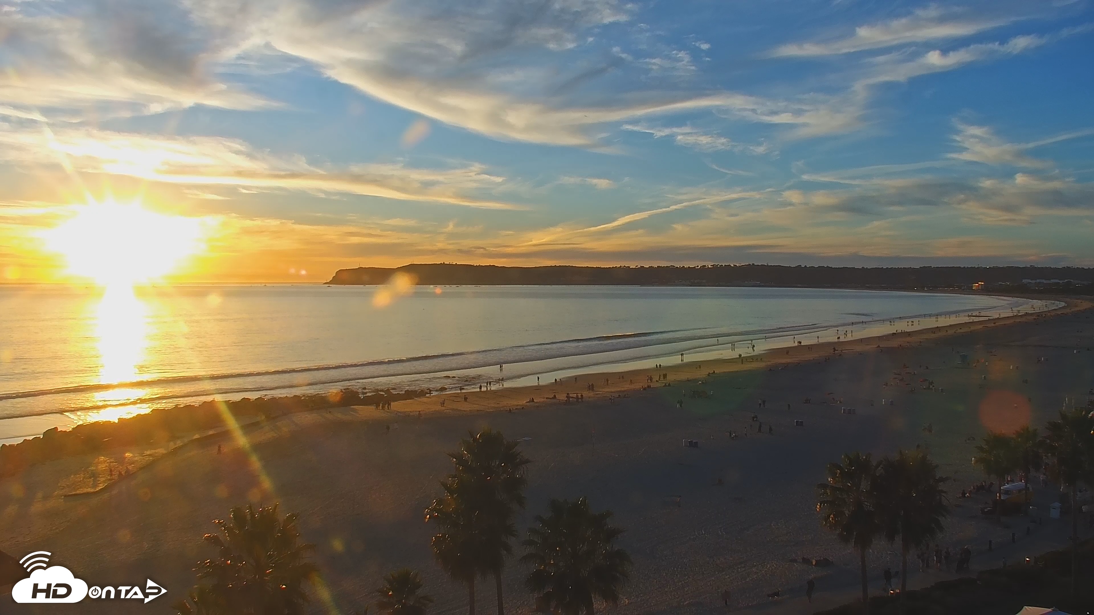 Snapshot of Hotel Del Coronado 4K Roaming Live Cam taken Jan 17, 2026, 4:55pm PST