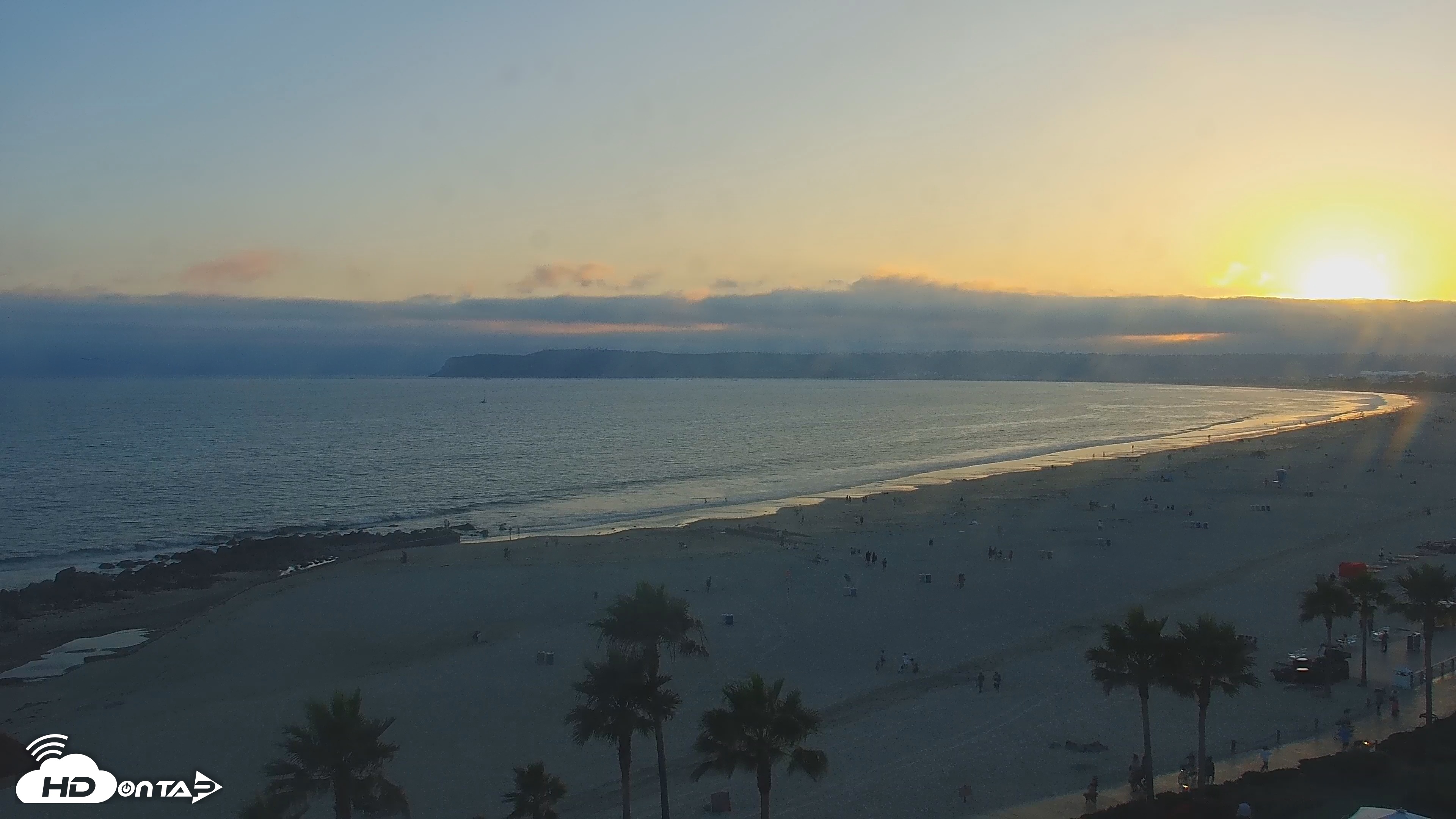 Snapshot of Hotel Del Coronado 4K Roaming Live Cam taken Jul 13, 2025, 7:42pm PDT