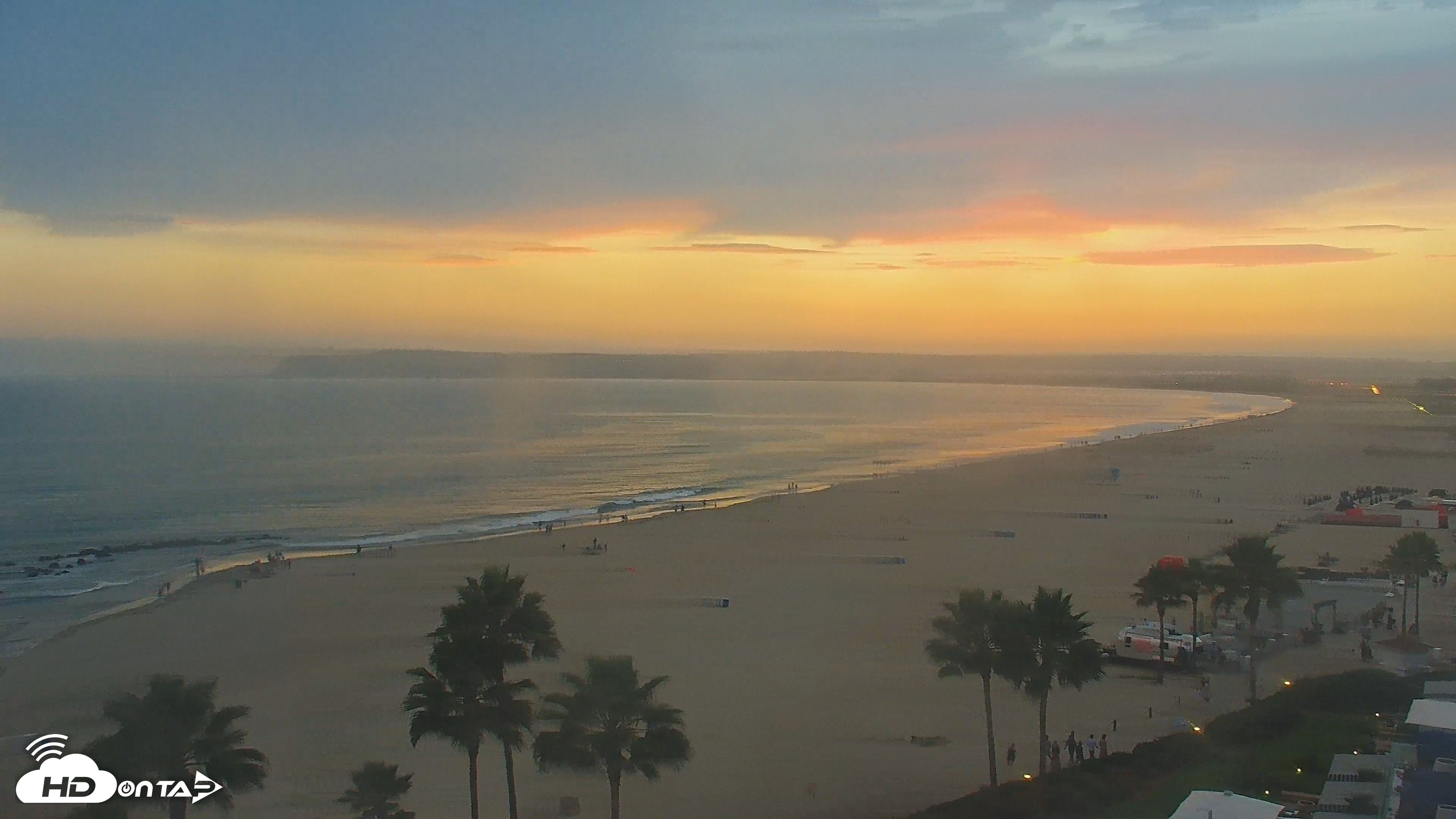 Snapshot of Hotel Del Coronado 4K Roaming Live Cam taken Aug 9, 2026, 7:47pm PDT