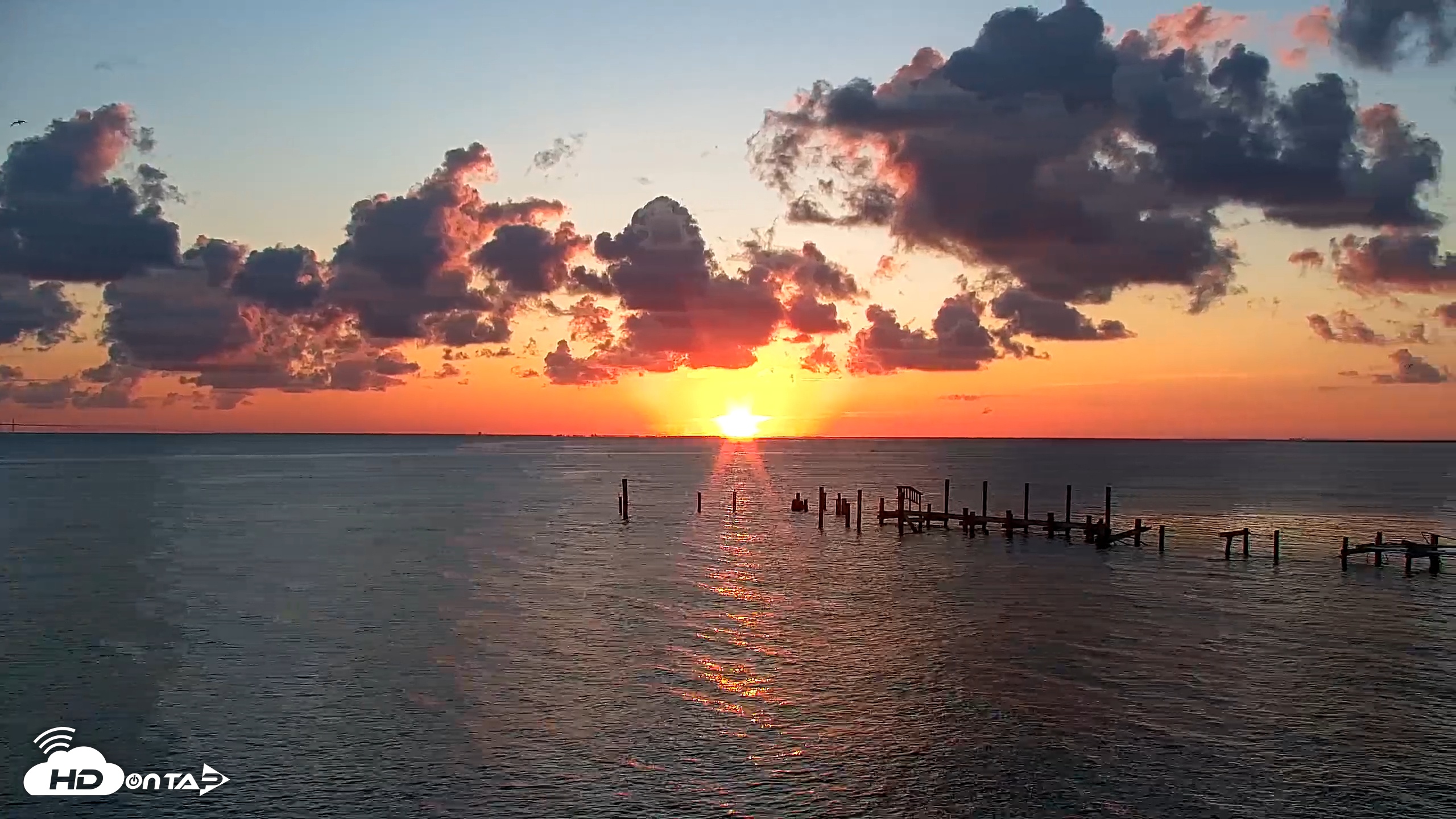 Snapshot of Rod & Reel Pier Live Webcam taken May 13, 2025, 6:47am EDT