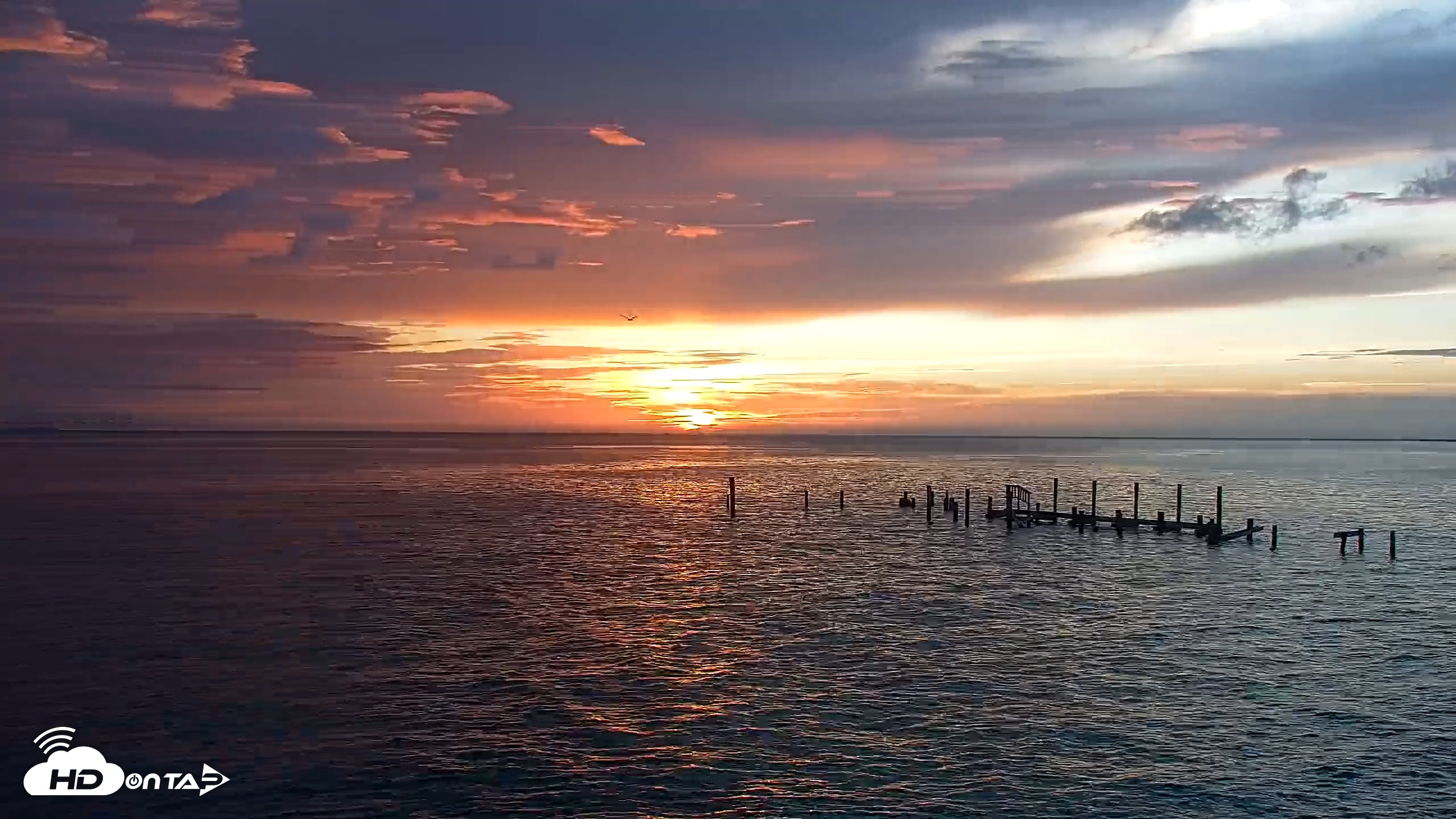 Snapshot of Rod & Reel Pier Live Webcam taken Jul 3, 2025, 6:42am EDT