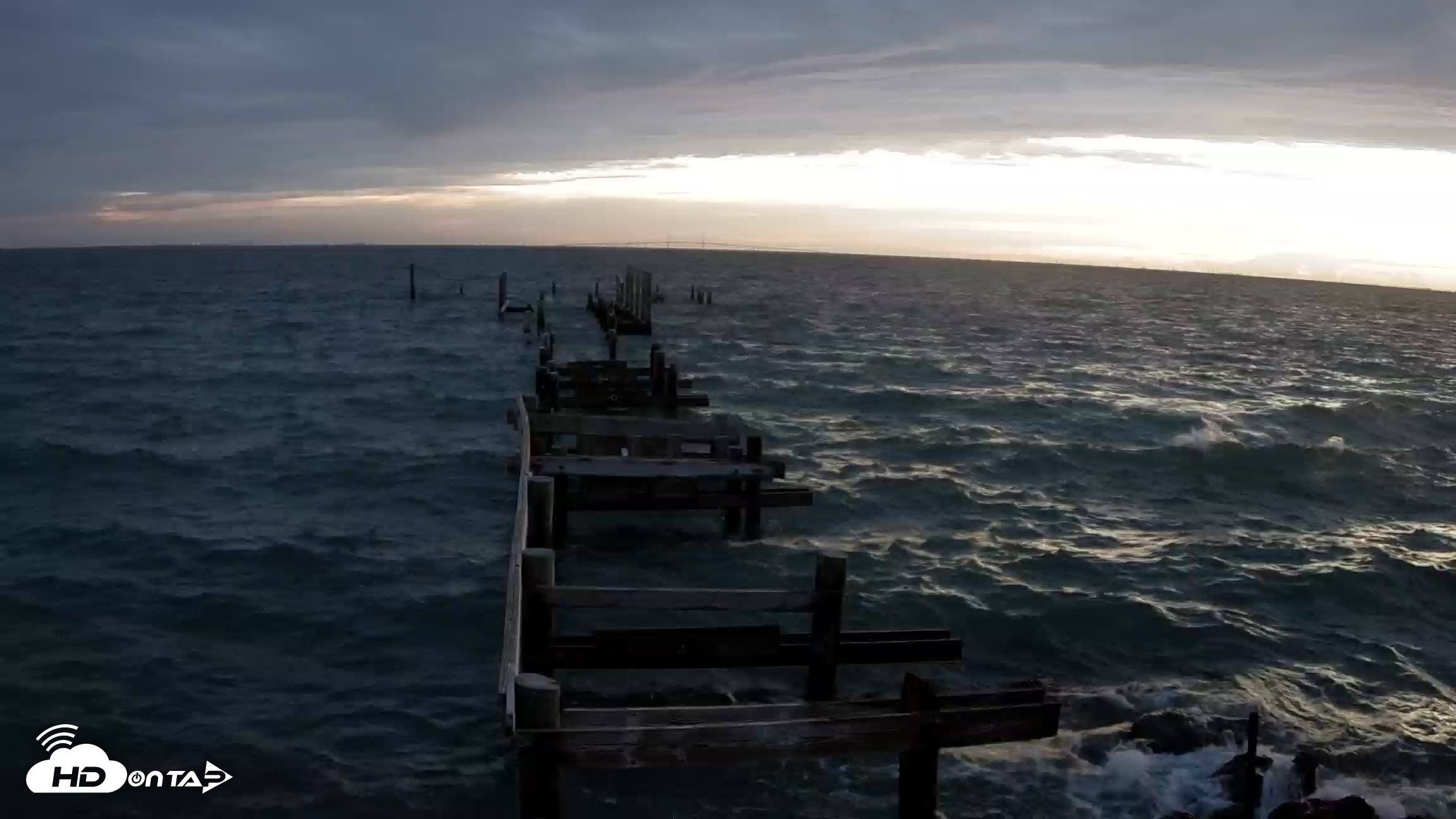 Snapshot of Rod & Reel Pier Live Webcam taken Aug 6, 2026, 6:44am EDT