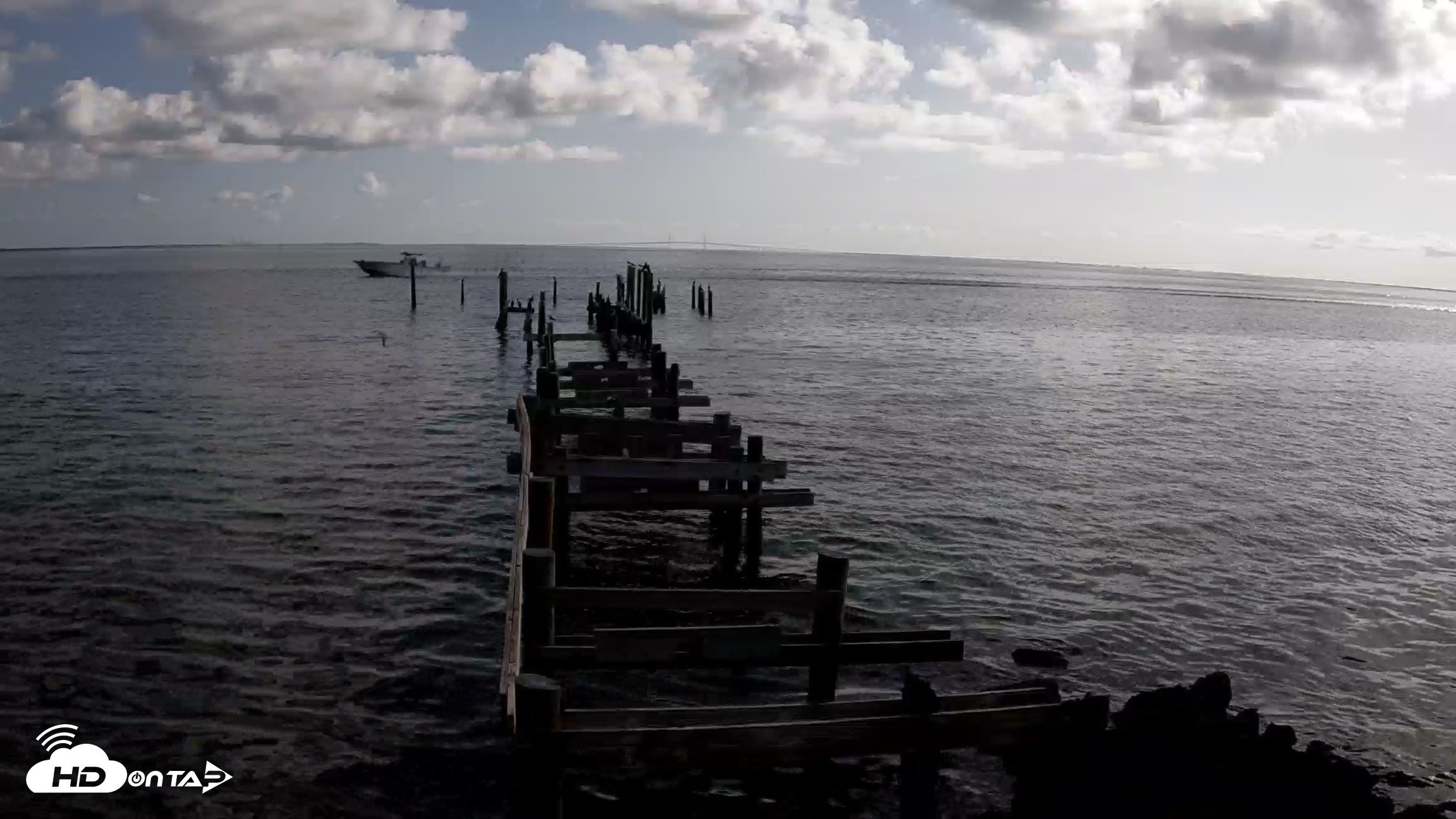 Snapshot of Rod & Reel Pier Live Webcam taken Aug 17, 2026, 9:17am EDT