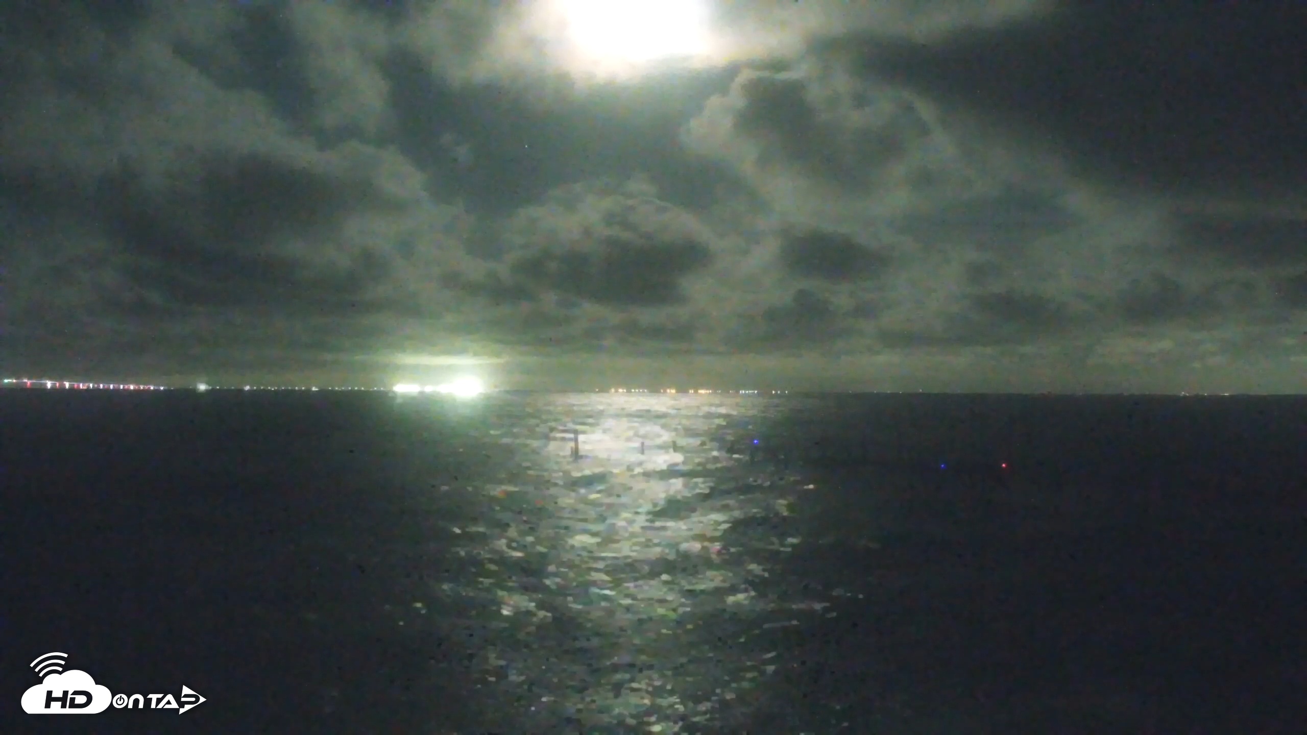 Snapshot of Rod & Reel Pier Live Webcam taken Oct 10, 2025, 11:24pm EDT