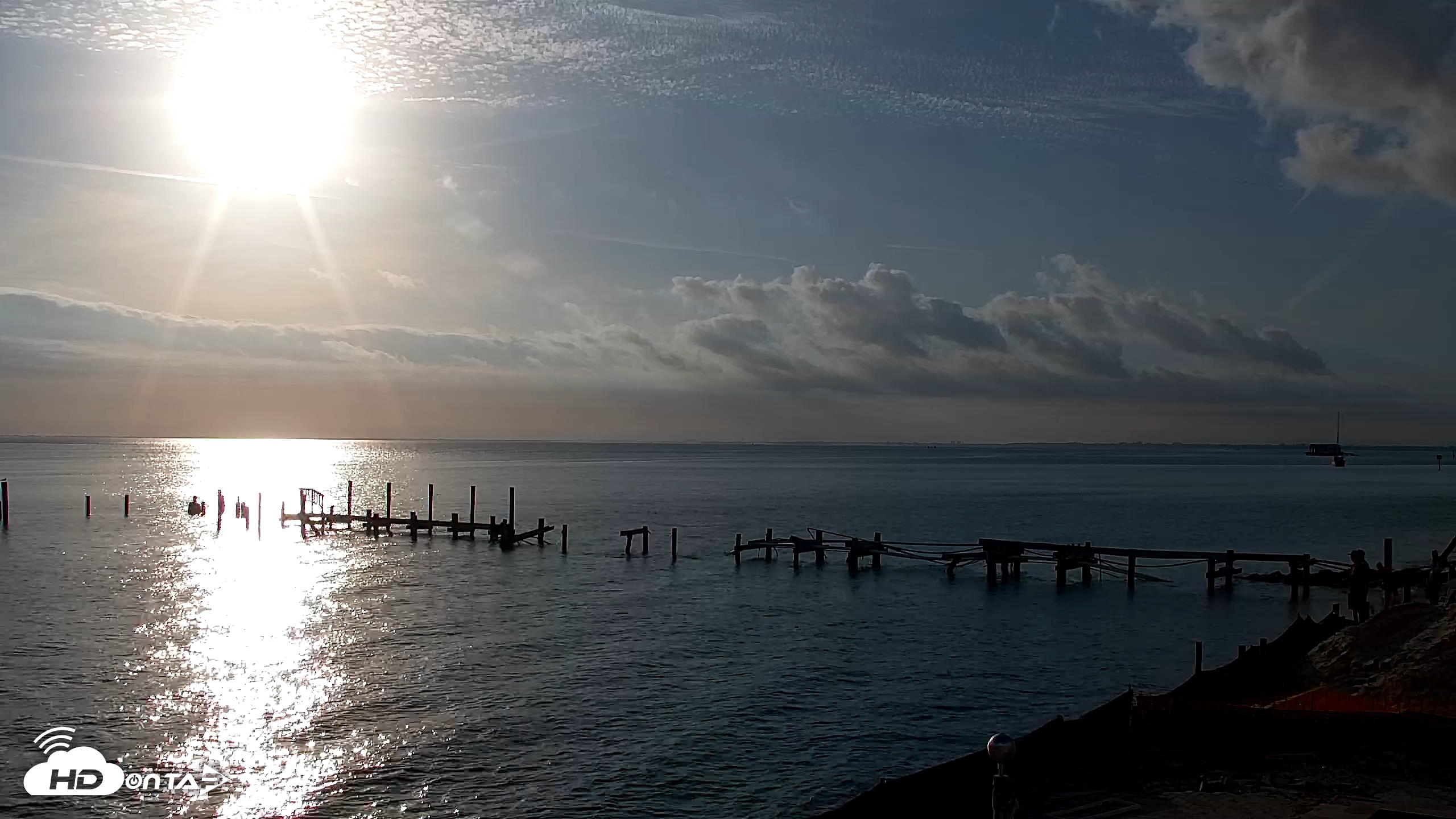 Snapshot of Rod & Reel Pier Live Webcam taken May 20, 2025, 7:40am EDT