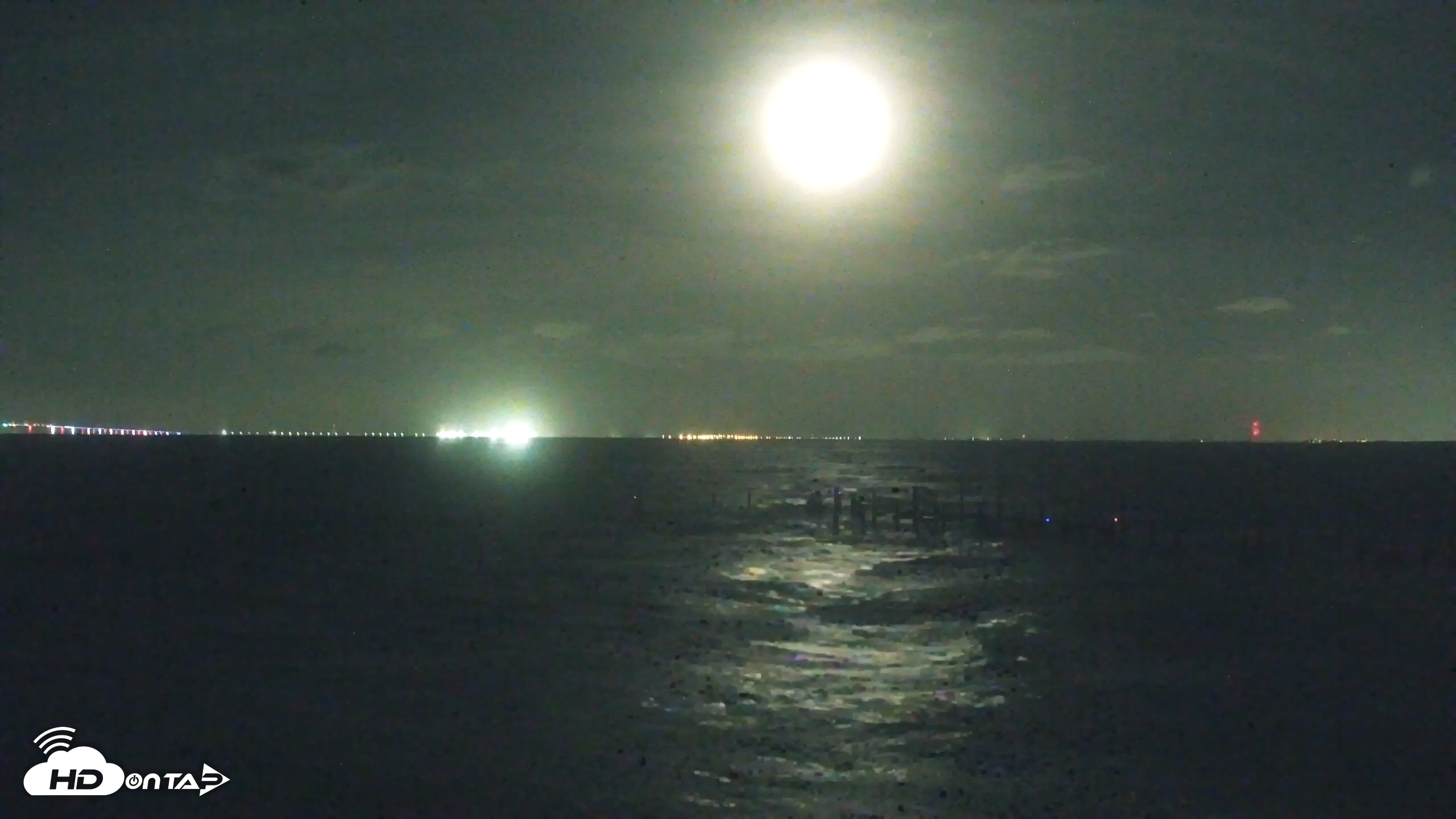 Snapshot of Rod & Reel Pier Live Webcam taken Nov 11, 2025, 12:00am EST