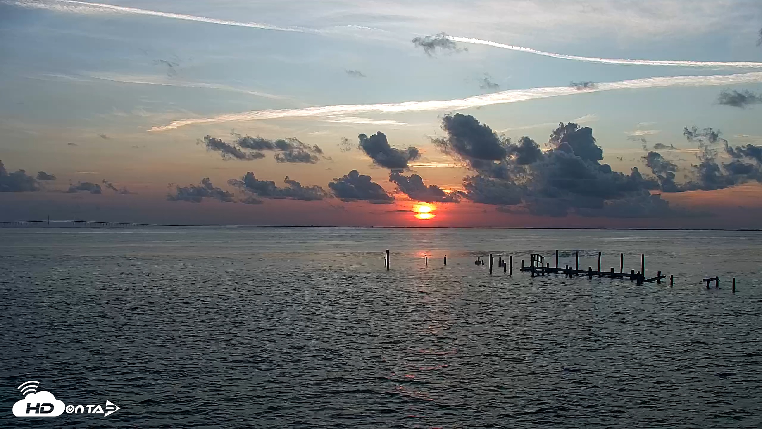 Snapshot of Rod & Reel Pier Live Webcam taken Jul 22, 2025, 6:56am EDT