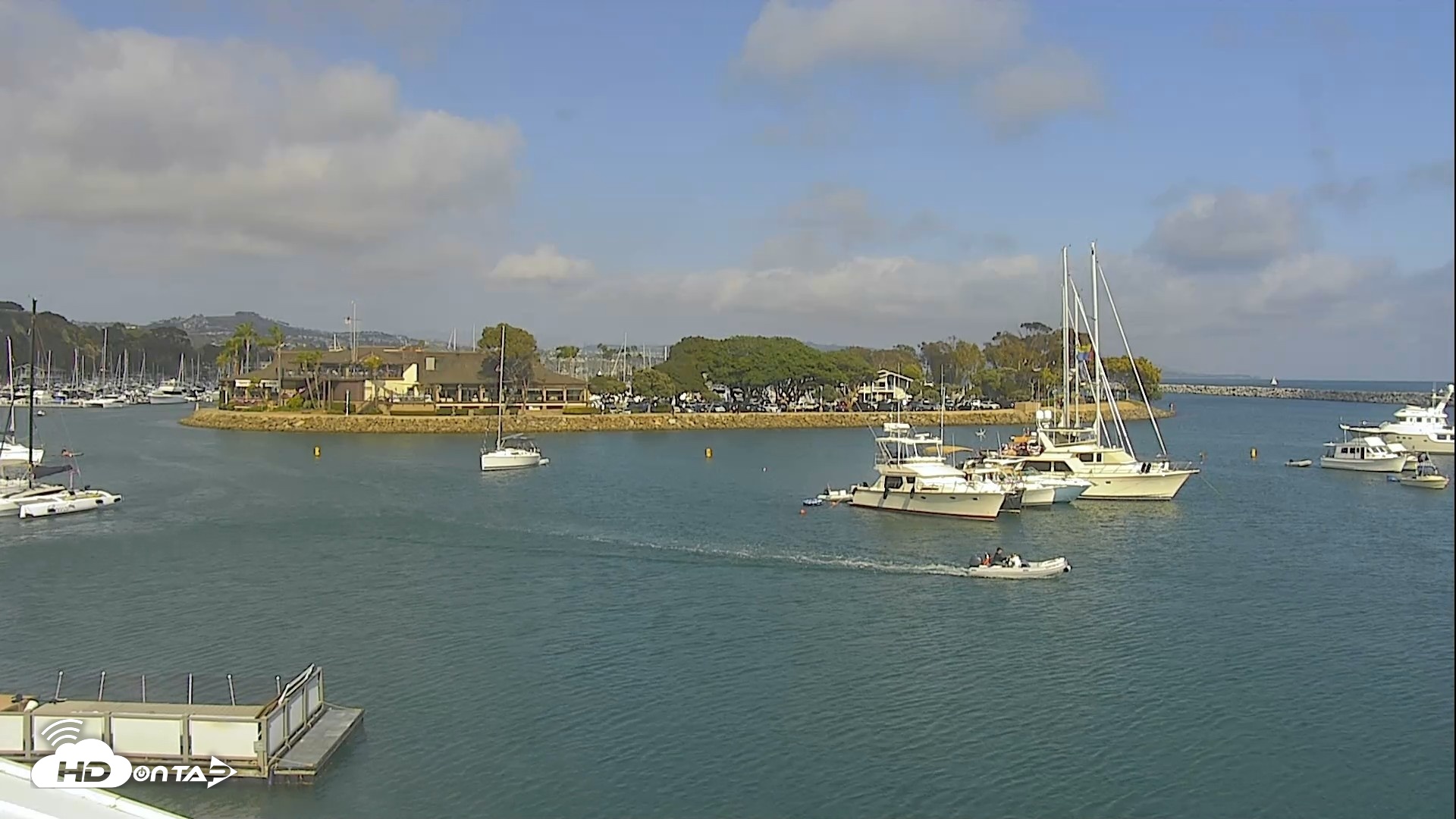 Snapshot of Dana Point Harbor Laguna Cliffs Resort Live Webcam taken May 23, 2026, 4:45pm PDT