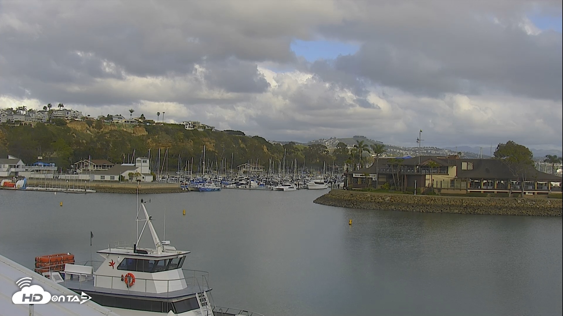 Snapshot of Dana Point Harbor Laguna Cliffs Resort Live Webcam taken Feb 17, 2026, 3:07pm PST