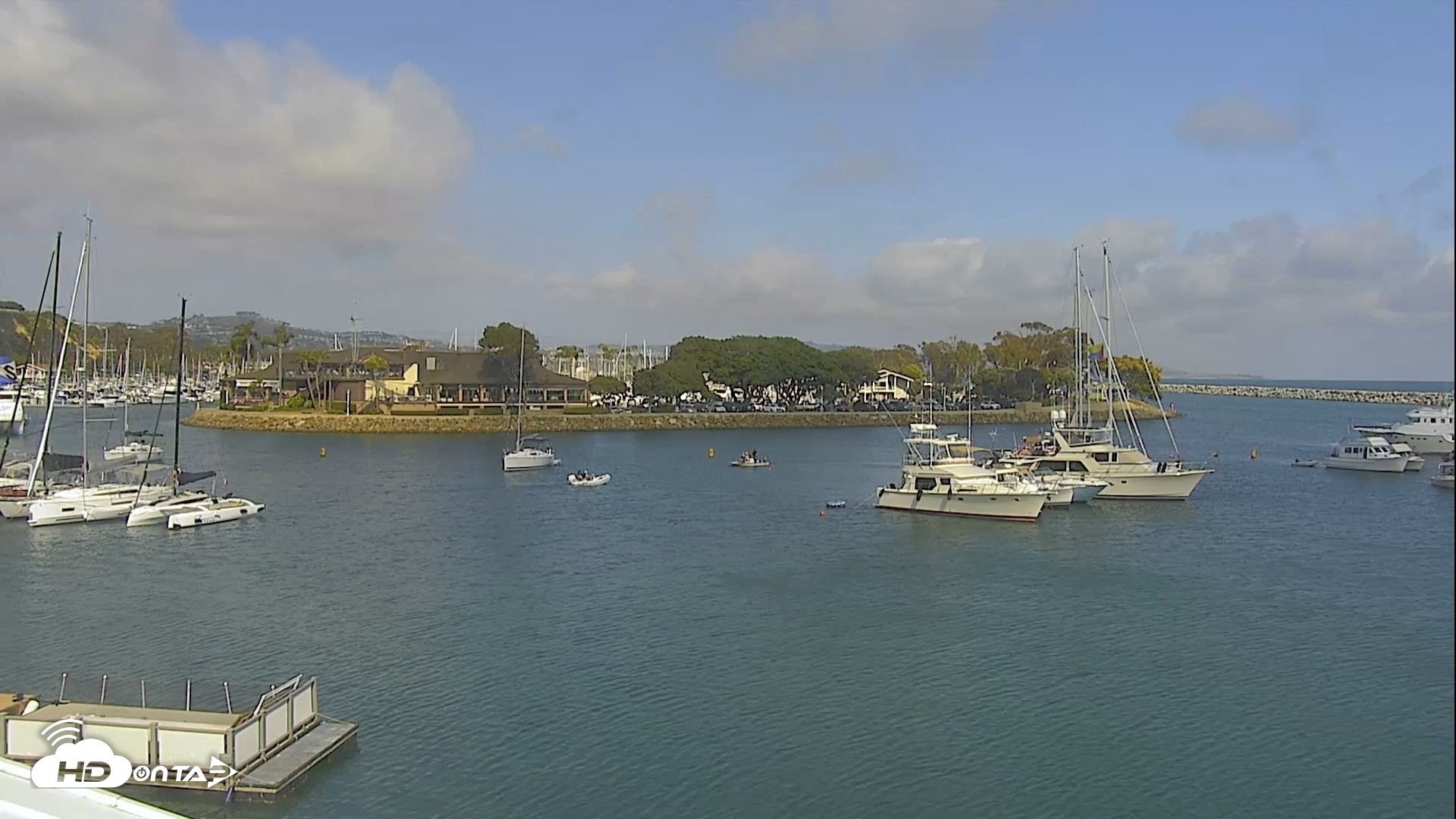 Snapshot of Dana Point Harbor Laguna Cliffs Resort Live Webcam taken May 23, 2026, 4:34pm PDT
