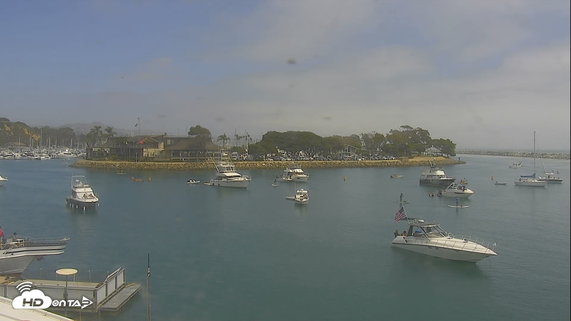 Snapshot of Dana Point Harbor Laguna Cliffs Resort Live Webcam taken Jul 25, 2026, 1:45pm PDT