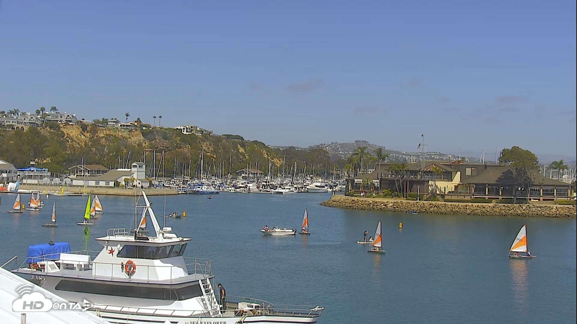 Snapshot of Dana Point Harbor Laguna Cliffs Resort Live Webcam taken Jun 17, 2026, 2:57pm PDT