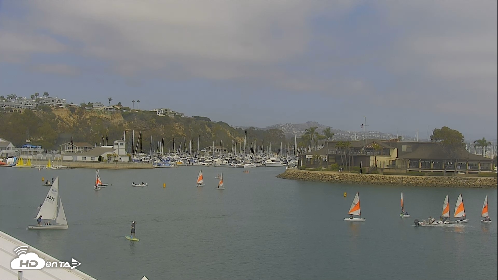 Snapshot of Dana Point Harbor Laguna Cliffs Resort Live Webcam taken Jun 24, 2026, 2:27pm PDT