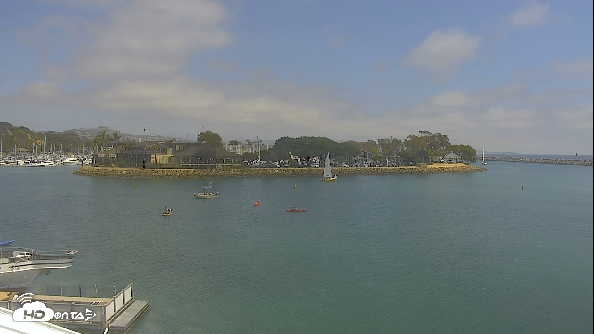 Snapshot of Dana Point Harbor Laguna Cliffs Resort Live Webcam taken May 7, 2026, 1:32pm PDT