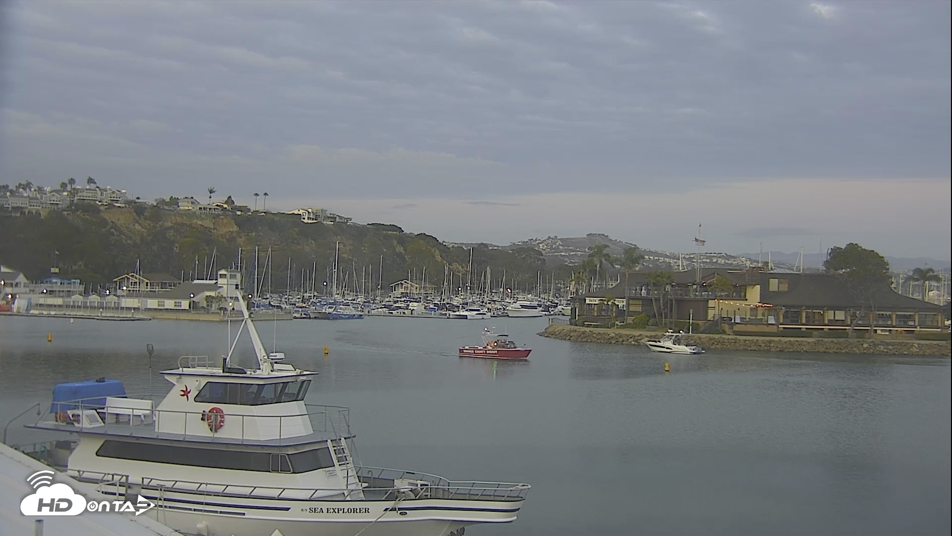 Snapshot of Dana Point Harbor Laguna Cliffs Resort Live Webcam taken May 28, 2026, 7:56pm PDT