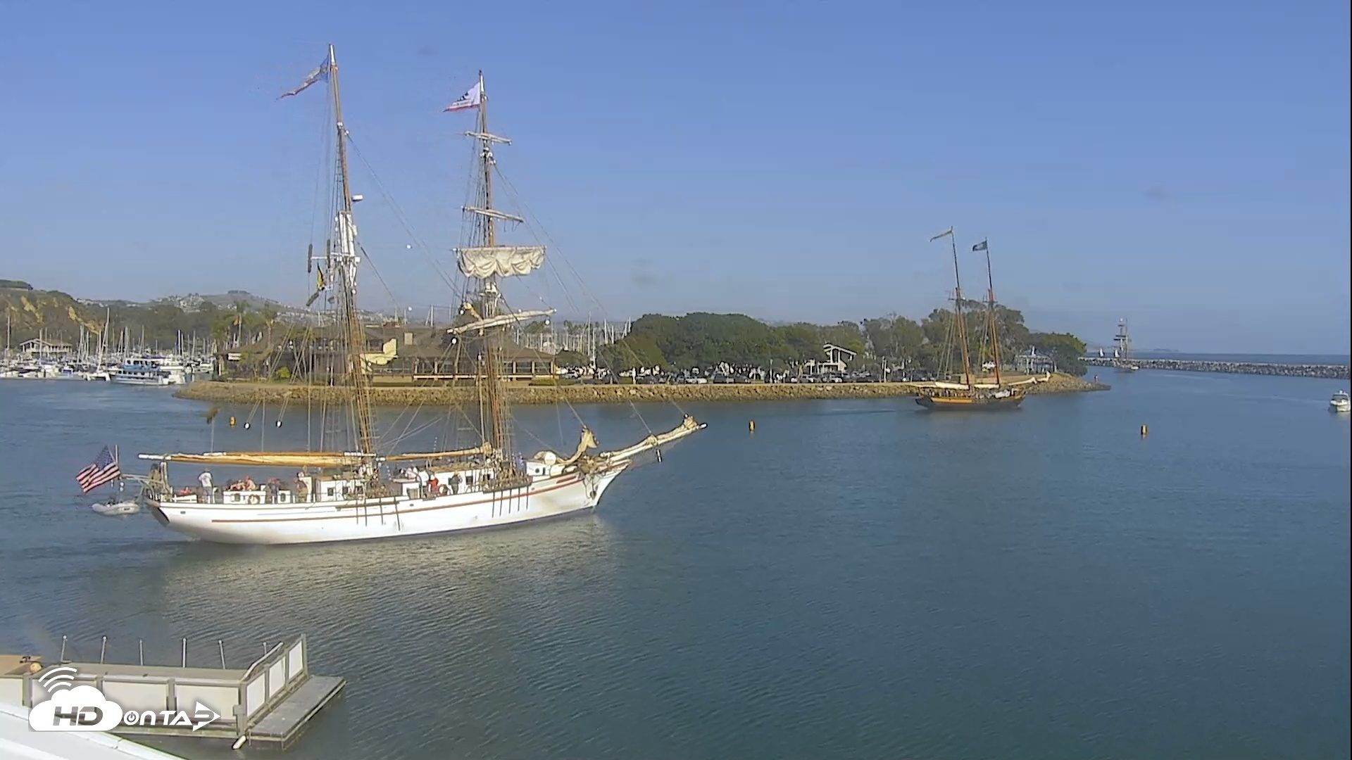 Snapshot of Dana Point Harbor Laguna Cliffs Resort Live Webcam taken Sep 12, 2025, 4:06pm PDT