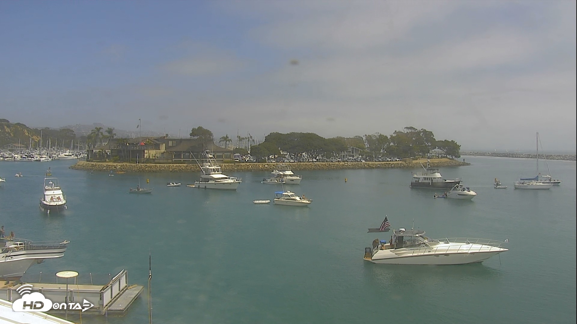 Snapshot of Dana Point Harbor Laguna Cliffs Resort Live Webcam taken Jul 25, 2026, 1:43pm PDT