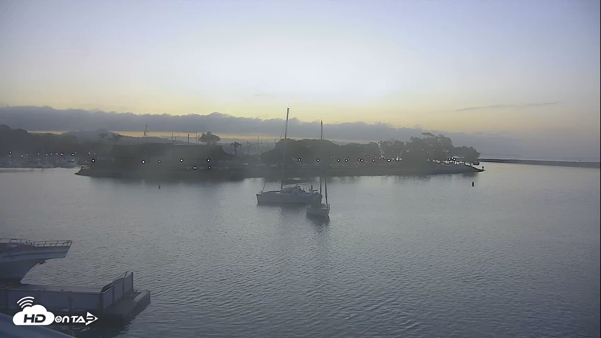 Snapshot of Dana Point Harbor Laguna Cliffs Resort Live Webcam taken Oct 20, 2026, 6:49am PDT