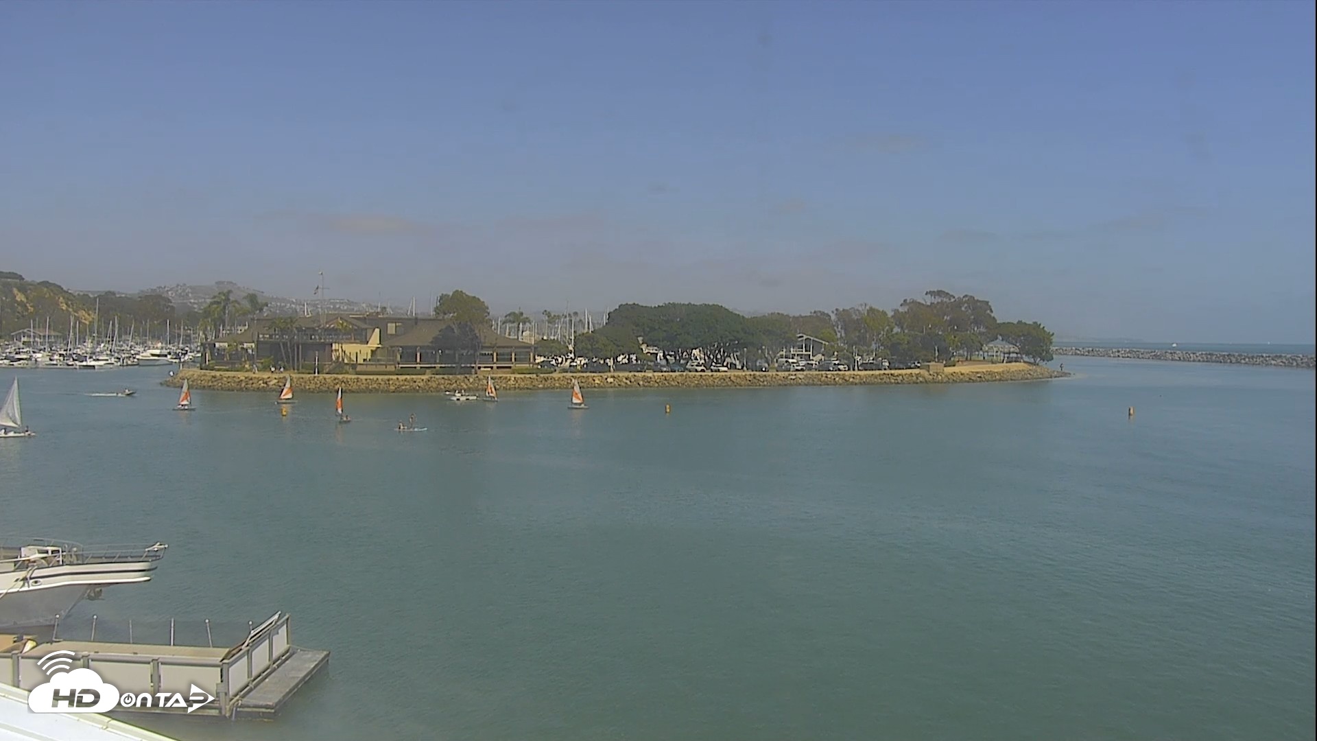 Snapshot of Dana Point Harbor Laguna Cliffs Resort Live Webcam taken Jun 9, 2026, 2:45pm PDT