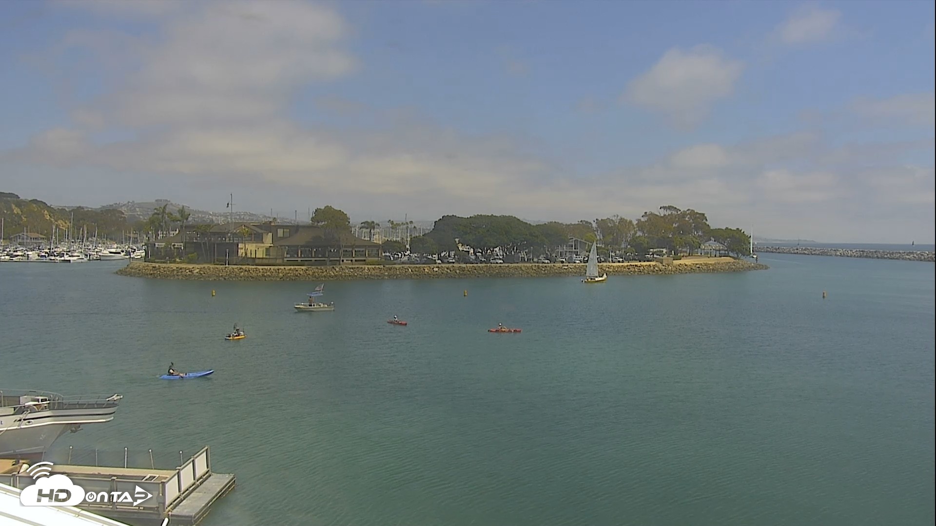 Snapshot of Dana Point Harbor Laguna Cliffs Resort Live Webcam taken May 7, 2026, 1:32pm PDT