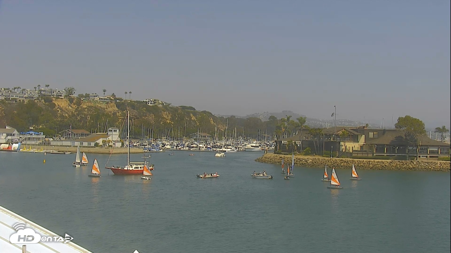 Snapshot of Dana Point Harbor Laguna Cliffs Resort Live Webcam taken Aug 6, 2025, 2:11pm PDT