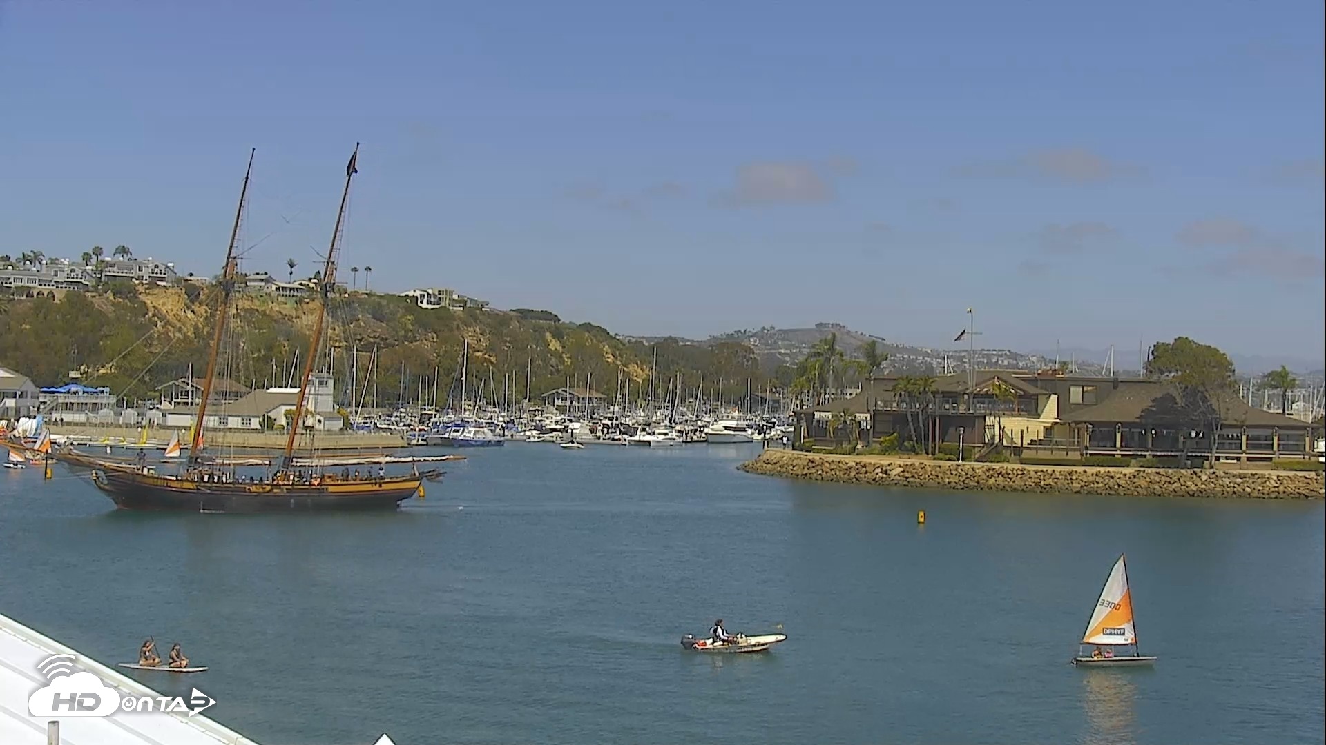 Snapshot of Dana Point Harbor Laguna Cliffs Resort Live Webcam taken Jun 17, 2026, 2:39pm PDT