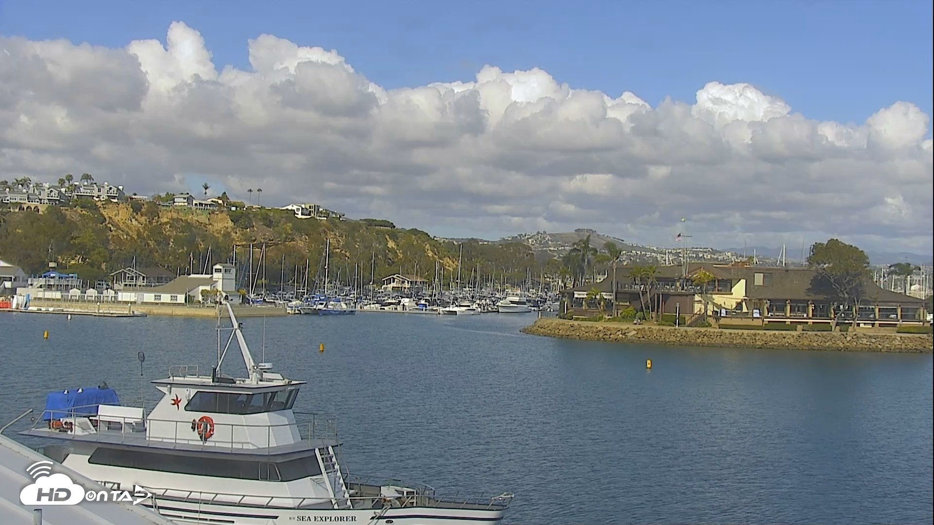 Snapshot of Dana Point Harbor Laguna Cliffs Resort Live Webcam taken May 27, 2026, 4:35pm PDT