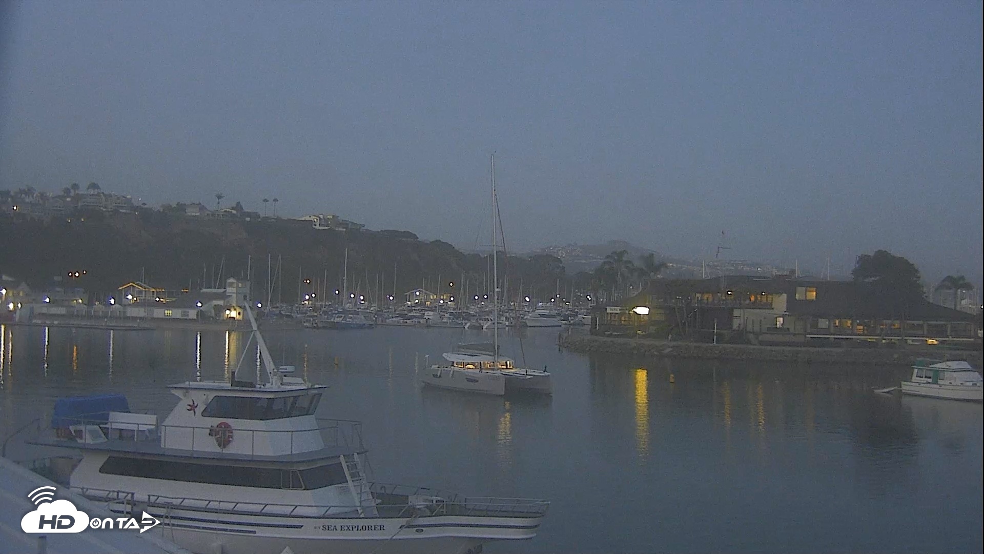Snapshot of Dana Point Harbor Laguna Cliffs Resort Live Webcam taken May 31, 2026, 8:17pm PDT