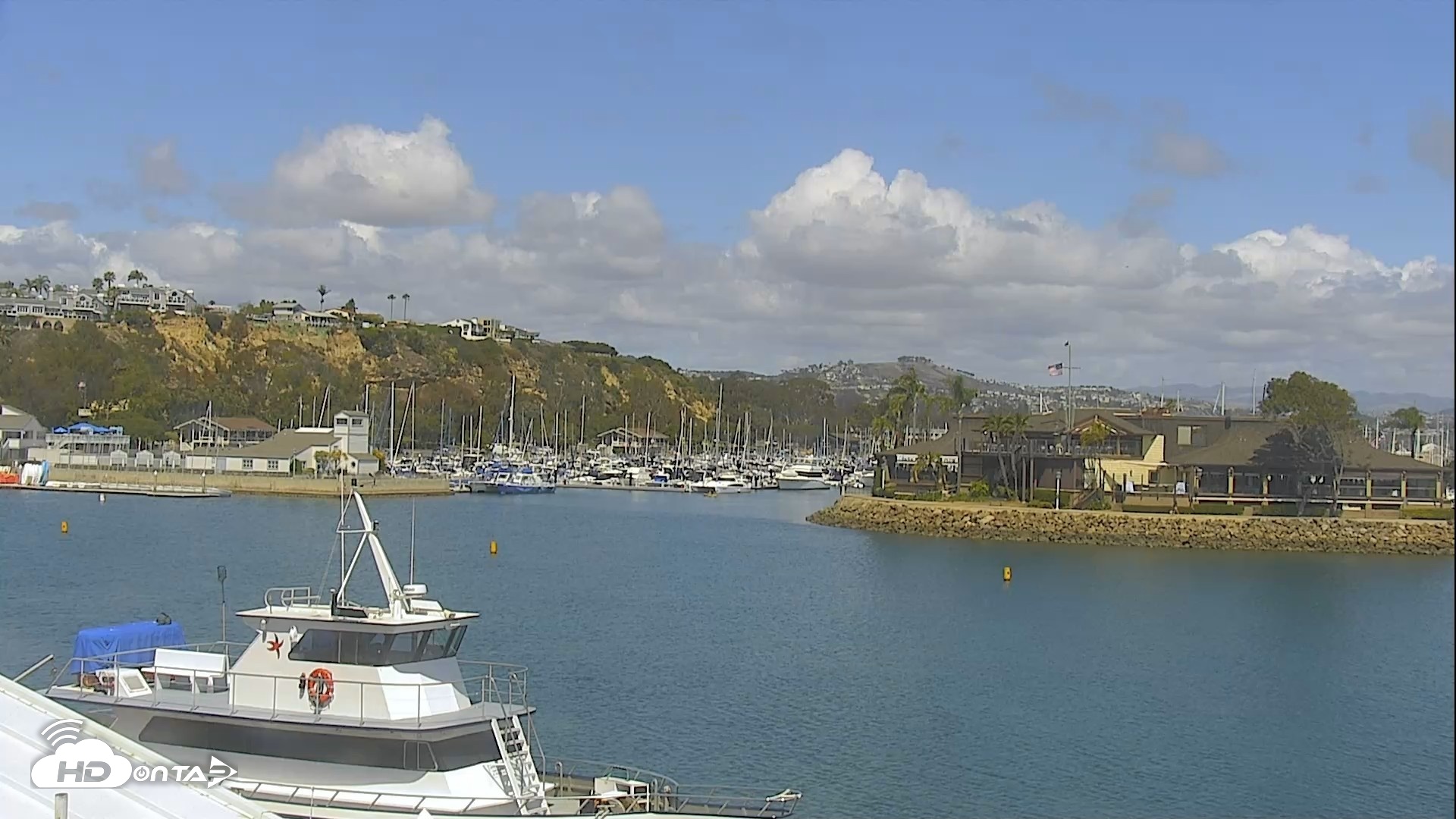 Snapshot of Dana Point Harbor Laguna Cliffs Resort Live Webcam taken May 27, 2026, 2:55pm PDT