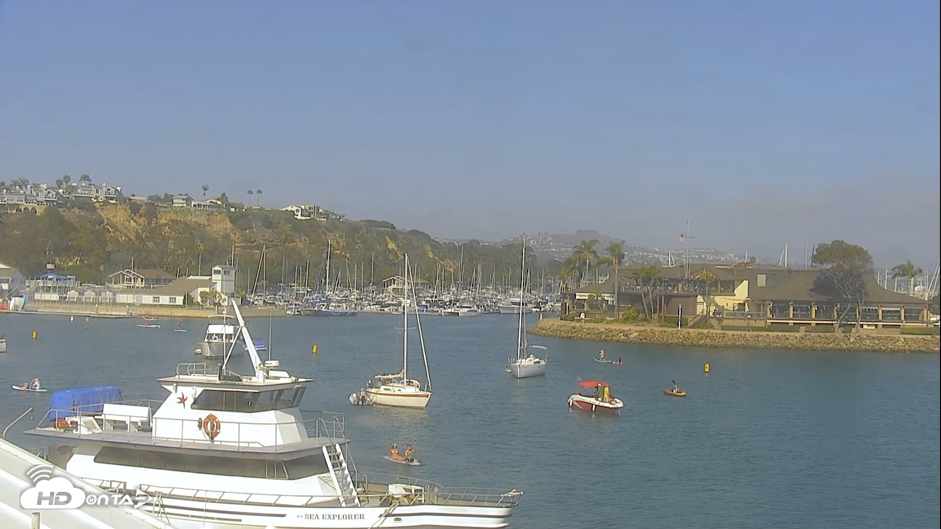 Snapshot of Dana Point Harbor Laguna Cliffs Resort Live Webcam taken Jul 19, 2026, 4:37pm PDT