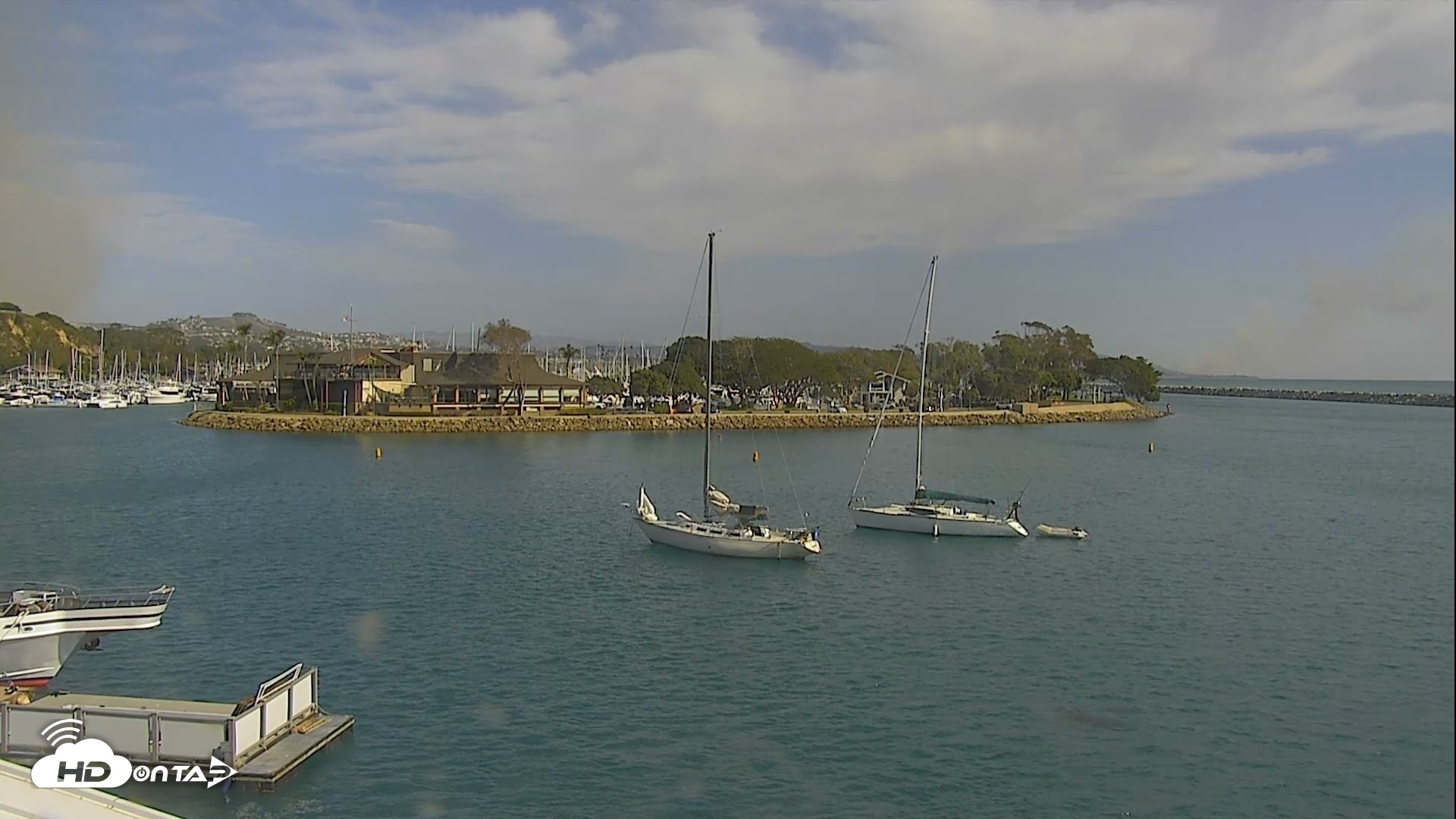 Snapshot of Dana Point Harbor Laguna Cliffs Resort Live Webcam taken Oct 16, 2026, 2:35pm PDT