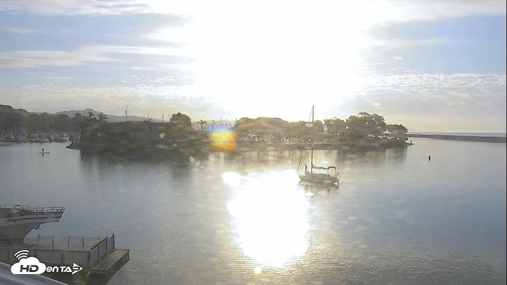 Snapshot of Dana Point Harbor Laguna Cliffs Resort Live Webcam taken Oct 9, 2025, 7:58am PDT