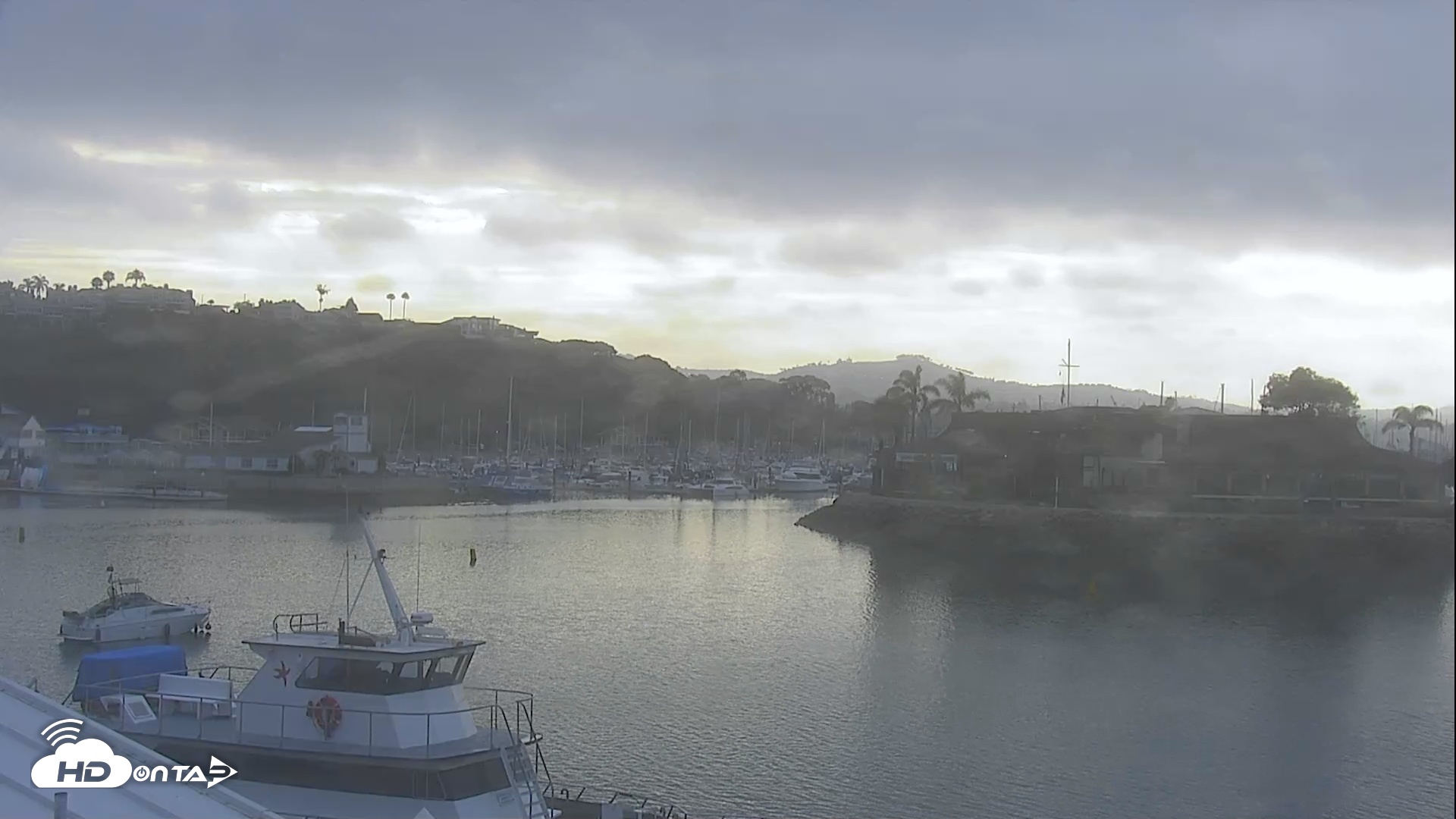 Snapshot of Dana Point Harbor Laguna Cliffs Resort Live Webcam taken Jul 17, 2026, 7:50am PDT
