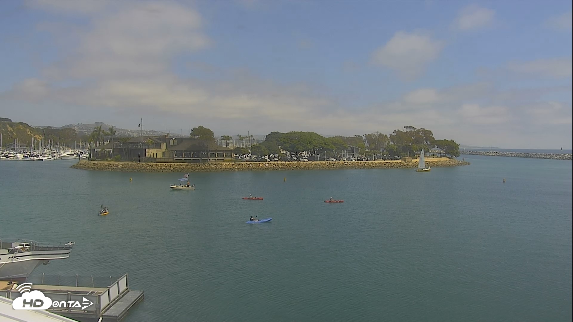 Snapshot of Dana Point Harbor Laguna Cliffs Resort Live Webcam taken May 7, 2026, 1:33pm PDT
