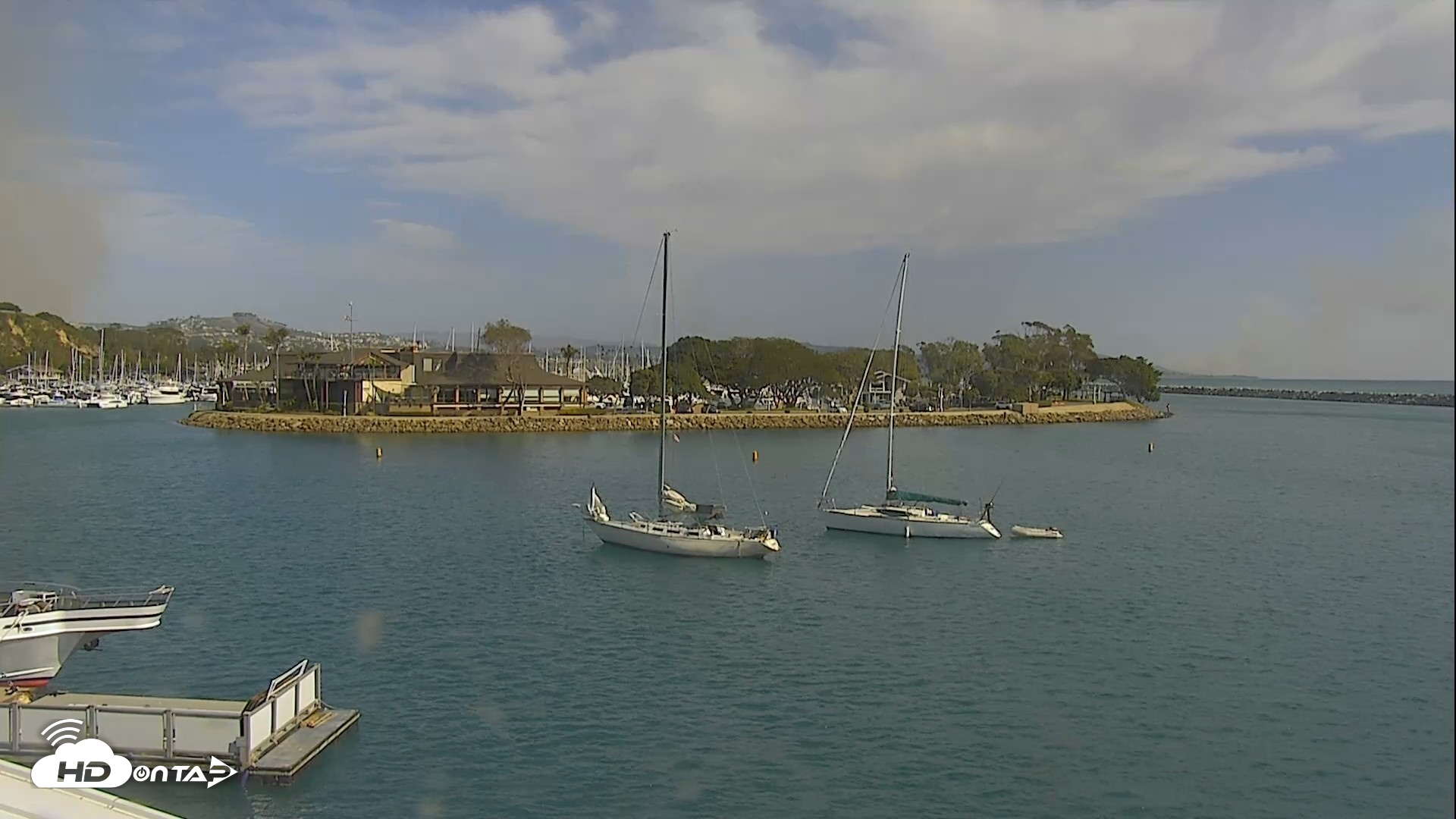 Snapshot of Dana Point Harbor Laguna Cliffs Resort Live Webcam taken Oct 16, 2026, 2:35pm PDT