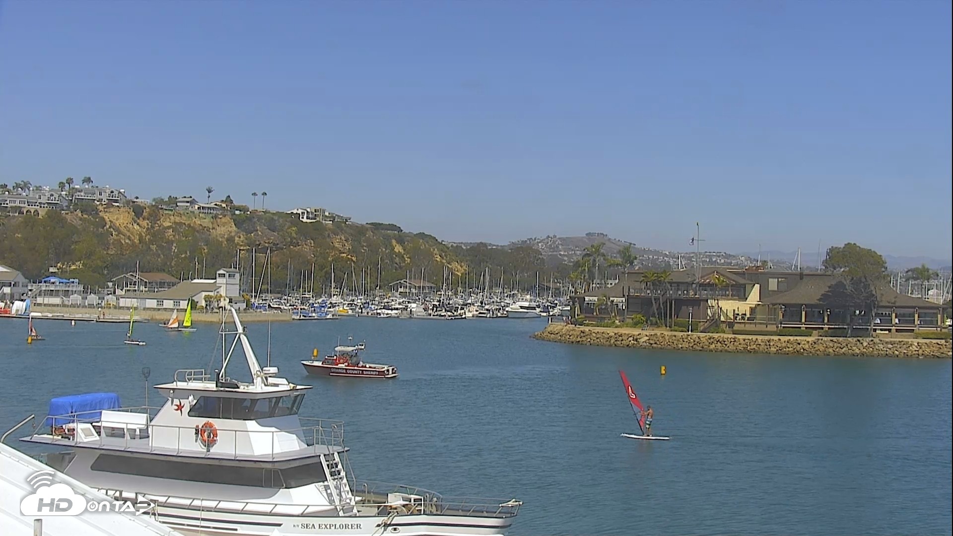 Snapshot of Dana Point Harbor Laguna Cliffs Resort Live Webcam taken Jun 22, 2026, 2:55pm PDT