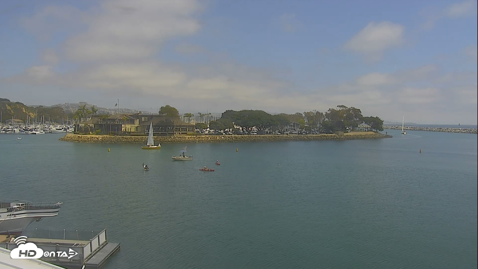 Snapshot of Dana Point Harbor Laguna Cliffs Resort Live Webcam taken May 7, 2026, 1:32pm PDT