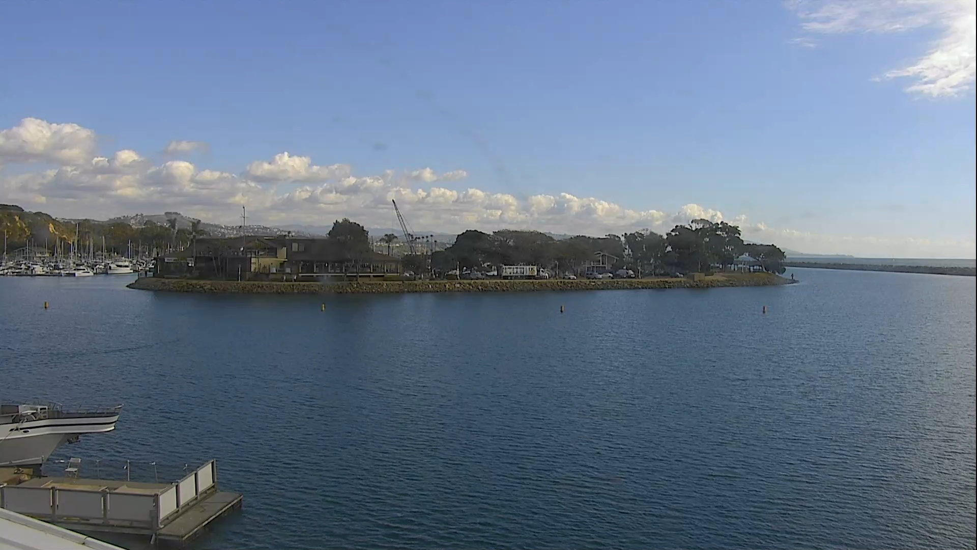 Snapshot of Dana Point Harbor taken Jan 17, 2025, 11:47am PST