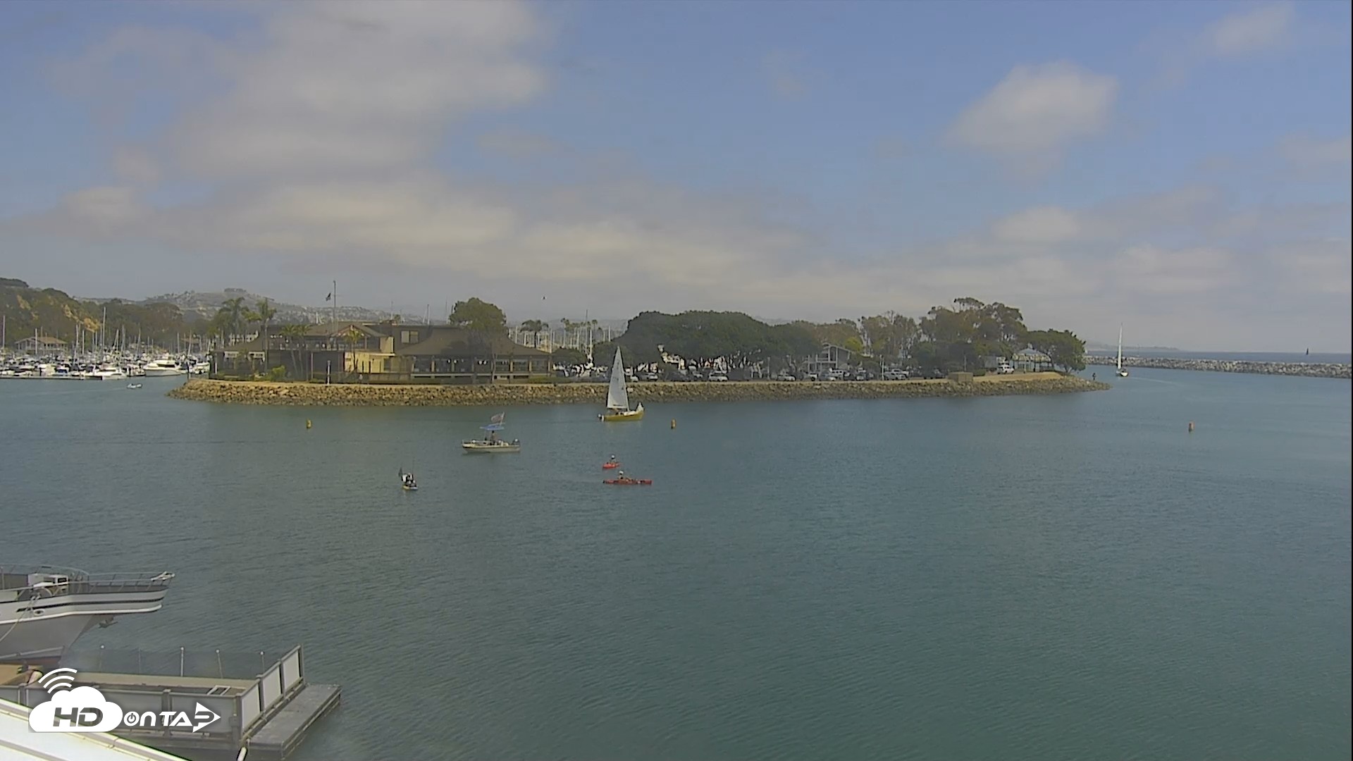 Snapshot of Dana Point Harbor Laguna Cliffs Resort Live Webcam taken May 7, 2026, 1:32pm PDT